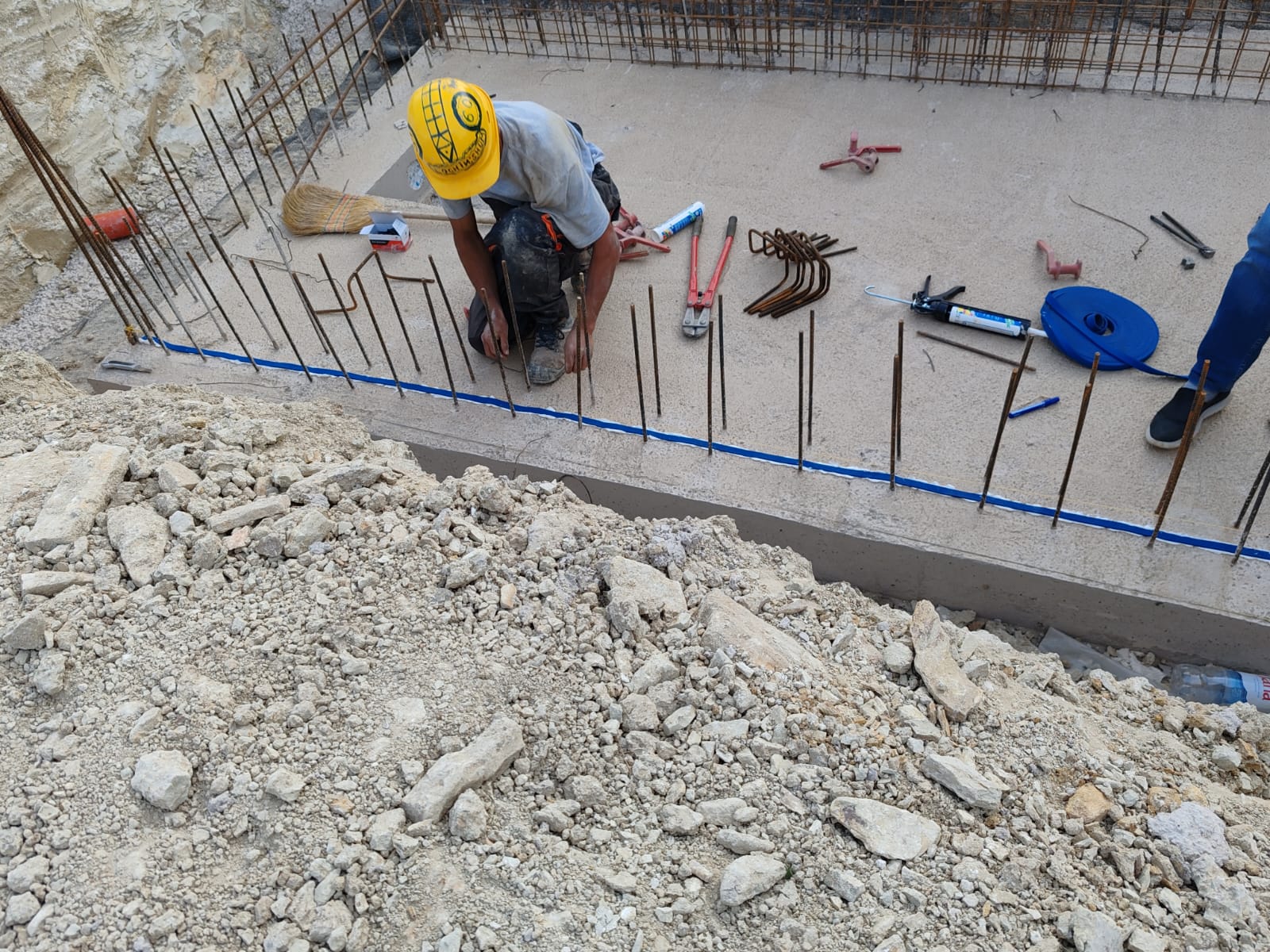 Quality of works and Mapei waterstop band installation on Kastela Villa Project